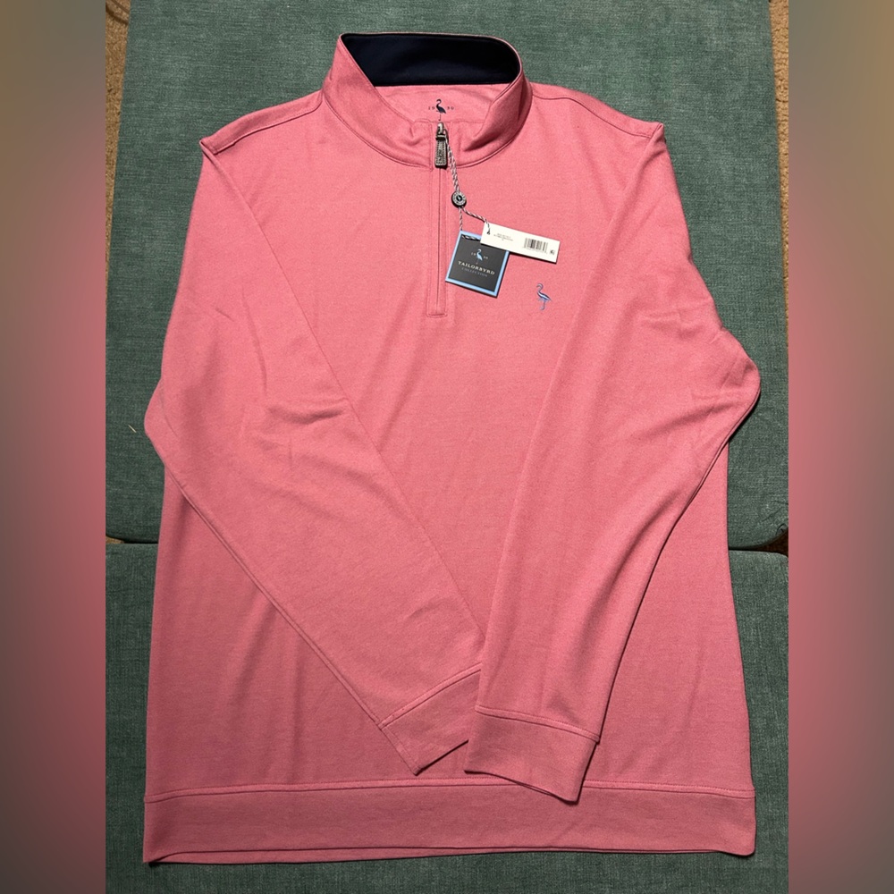 TailorByrd Collection Men’s Modal/Polyester Blend Pullover Sunwashed Red- XL NWT